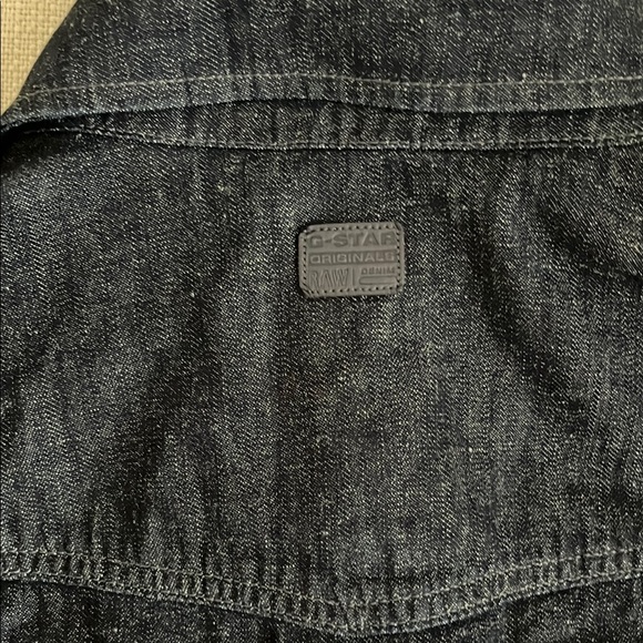 G-Star Dark Denim Slim Fit Very Rare Shirt Medium Like New - Picture 6 of 8